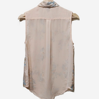 H&M Blusa com tecido combinado