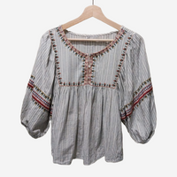 ZARA Blusa Bordados M