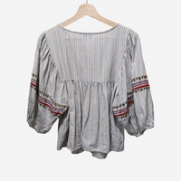 ZARA Blusa Bordados M