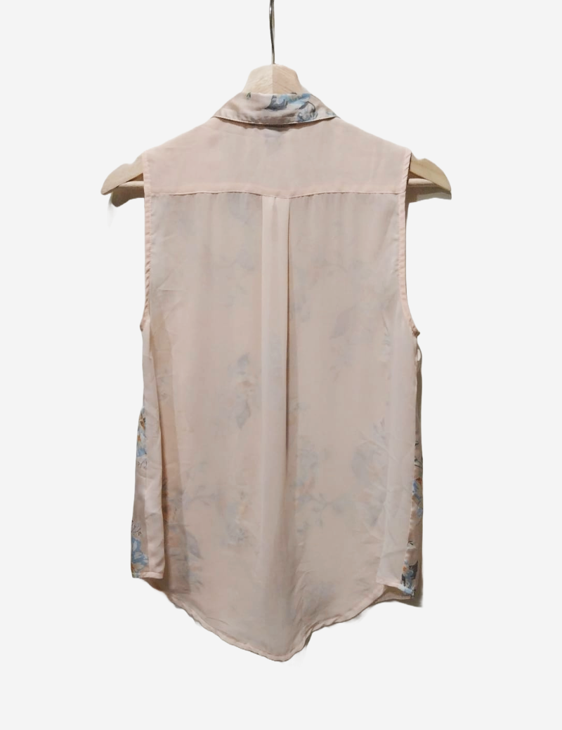 H&M Blusa com tecido combinado