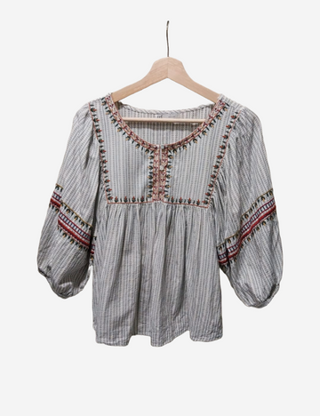 ZARA Blusa Bordados M